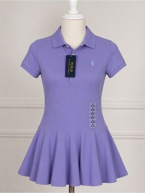Ralph Lauren Lilac Polo Dress short sleeve girls size M8-10